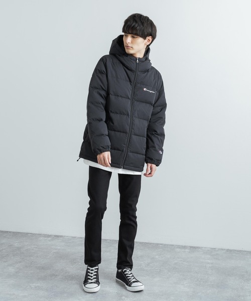 Champion（チャンピオン）の「Champion チャンピオン ダウンフェザージャケット BASIC Down Jacket C3-Q621（ダウンジャケット/コート・メンズ・ブラウン/ブラック・XL/L/M）」の5枚目の写真