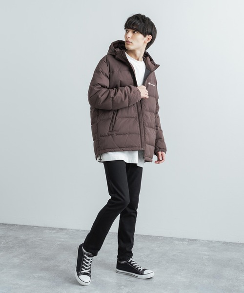Champion（チャンピオン）の「Champion チャンピオン ダウンフェザージャケット BASIC Down Jacket C3-Q621（ダウンジャケット/コート・メンズ・ブラウン/ブラック・XL/L/M）」の14枚目の写真