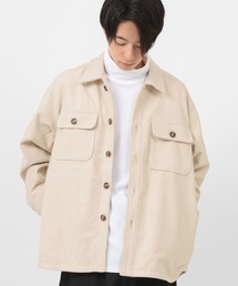make a ray! | メルトン CPOシャツジャケット/ビッグシルエット(ブルゾン)