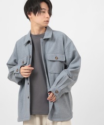 make a ray!（メイク ア レイ！）の「メルトン CPOシャツジャケット/ビッグシルエット（ブルゾン・レディース）」