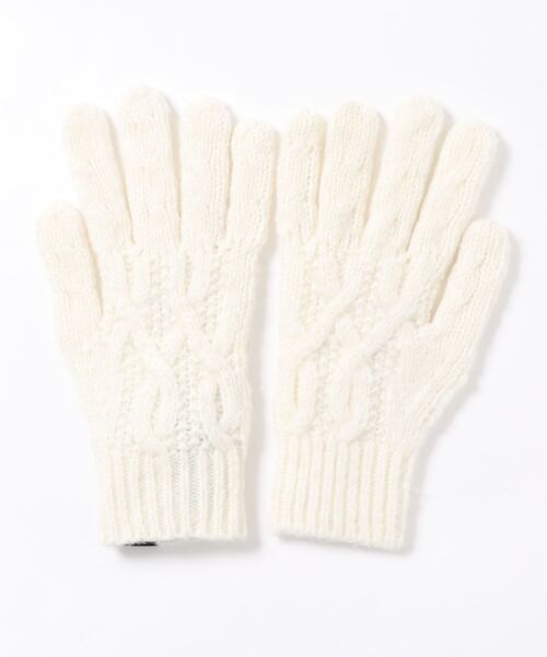 Ted Baker(テッドベーカー)の「MERTONN メンズ ケーブルニット 手袋(手袋・メンズ・アイボリー・O/S)」の2枚目の写真