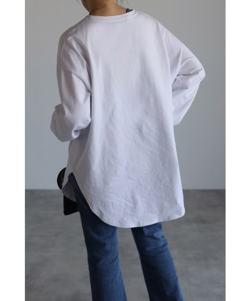 Bonjour Sagan(ボンジュールサガン)の「裾ラウンドカットソー(Tシャツ/カットソー・レディース・ホワイト・FREE)」の15枚目の写真