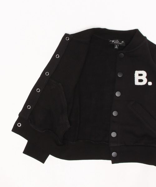agnes b.（アニエスベー）の「K321 E BLOUSON キッズ b.ロゴブルゾン（ブルゾン・キッズ・ブラック・4YEAR/6YEAR/8YEAR/10YEAR/12YEAR）」の3枚目の写真