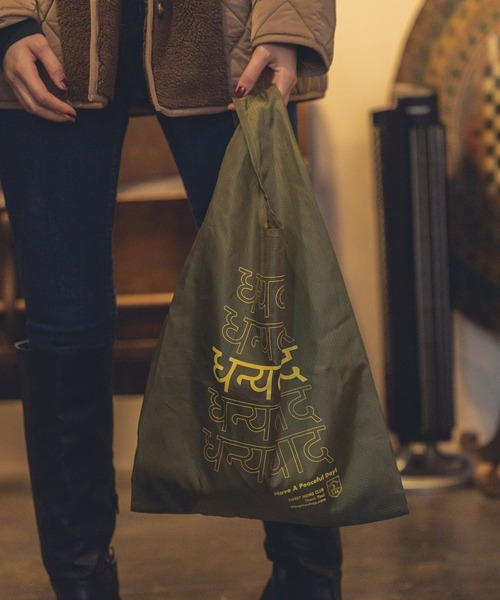 Andemiu(アンデミュウ)の「【LIFE SPICE SHOPオリジナル/WEB限定】Thank you Bag!263207(エコバッグ/サブバッグ・レディース・グリーン系その他・FREE)」の3枚目の写真