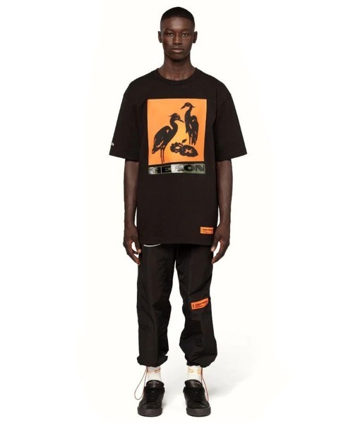 HERON PRESTON(ヘロンプレストン)の「【HERON PRESTON】SS TEE ES OS HERON NIGHTSHIFT(Tシャツ/カットソー・メンズ・ブラック/ホワイト・M/L)」の14枚目の写真