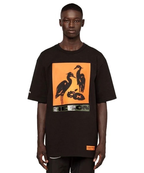 HERON PRESTON(ヘロンプレストン)の「【HERON PRESTON】SS TEE ES OS HERON NIGHTSHIFT(Tシャツ/カットソー・メンズ・ブラック/ホワイト・M/L)」の13枚目の写真