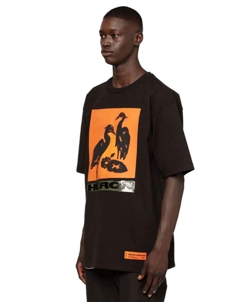 HERON PRESTON(ヘロンプレストン)の「【HERON PRESTON】SS TEE ES OS HERON NIGHTSHIFT(Tシャツ/カットソー・メンズ・ブラック/ホワイト・M/L)」の12枚目の写真