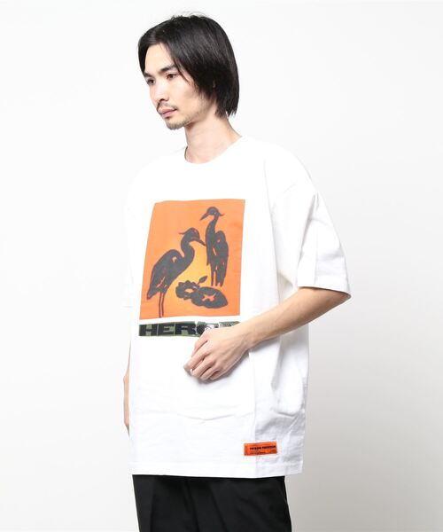 HERON PRESTON(ヘロンプレストン)の「【HERON PRESTON】SS TEE ES OS HERON NIGHTSHIFT(Tシャツ/カットソー・メンズ・ブラック/ホワイト・M/L)」の6枚目の写真