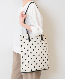 SLOBE IENA ドットエコトートバッグ◆