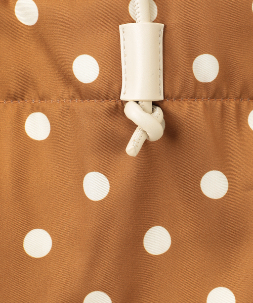 SLOBE IENA（スローブイエナ）の「SLOBE IENA ドットエコトートバッグ◆（トートバッグ・レディース・ホワイト/キャメル・FREE）」の7枚目の写真