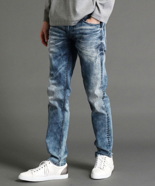 HIDEAWAYS NICOLE（ハイダウェイニコル）の「ハイパワーストレッチデニムパンツ（デニムパンツ・メンズ・ブルー/ブラック/グレー・MEDIUM/X-LARGE/LARGE/SMALL）」の3枚目の写真