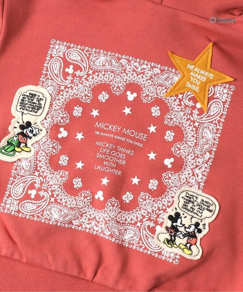 Disney（ディズニー）の「/ディズニーキャラクター パーカー（パーカー・キッズ・レッド/オフホワイト・90/100/110/120/80/130）」の6枚目の写真