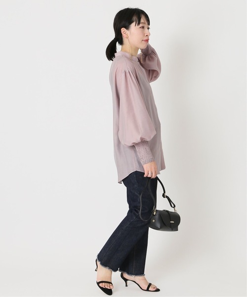 journal standard L'essage(ジャーナルスタンダードレサージュ)の「シャーリングスリーブブラウス◆(シャツ/ブラウス・レディース・ネイビー/ピンク/ブルー・FREE)」の19枚目の写真