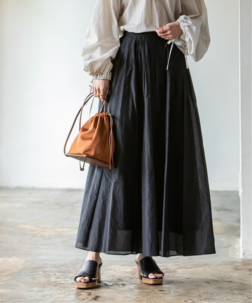 新品タグ付き☆ノーブル☆シアータフタマキシスカート Noble（ノーブル）の「《追加》シアータフタマキシスカート