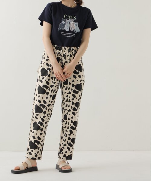 RAY CASSIN（レイカズン）の「ネコプリントTシャツ（Tシャツ/カットソー・レディース・オフホワイト/ブルー/ネイビー・FREE）」の10枚目の写真