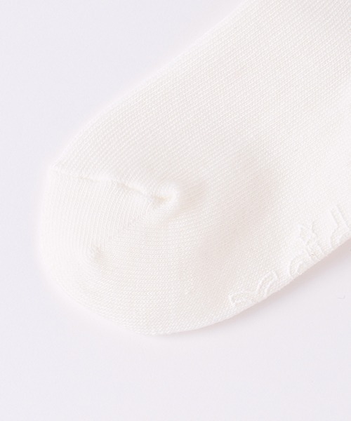 X-girl Stages(エックスガールステージス)の「配色ミルズロゴソックス【日本製】(ソックス/靴下・キッズ・パープル/ホワイト/ブラック・15-17cm/19-21cm/13-15cm/17-19cm)」の6枚目の写真