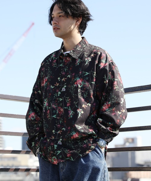 ８(eight)（エイト）の「総柄とろみシャツ（シャツ/ブラウス・メンズ・ベージュ/アイボリー/ブルーグレー/ホワイト系その他/ブラック系その他/グレー系その他/ブラウン系その他/ブルー系その他/キャメル/ホワイト系その他2/ブラック系その他2/ブラック系その他3/ブラック系その他4/ブラック系その他5/グレー系その他2/グレー系その他3/ブラウン系その他2/ブラウン系その他3/ブルー系その他2/イエロー系その他/グリーン系その他/ブラック系その他6/ホワイト系その他3/オレンジ系その他/ブルー系その他3/ブラウン系その他4/ライトグレー/ブラック系3/ホワイト系1/ホワイト系2/ホワイト系その他6/ダークブラウン/ブラック系その他7/ホワイト系その他4/ブラック系2/ホワイト系その他5/ブラック系1/ブラック系4/ネイビー系1/ブラウン系その他5/グレー系その他4/ベージュ系その他/ブラック系5/グリーン系その他2・MEDIUM/LARGE）」の21枚目の写真