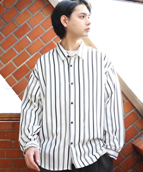 ８(eight)（エイト）の「総柄とろみシャツ（シャツ/ブラウス・メンズ・ベージュ/アイボリー/ブルーグレー/ホワイト系その他/ブラック系その他/グレー系その他/ブラウン系その他/ブルー系その他/キャメル/ホワイト系その他2/ブラック系その他2/ブラック系その他3/ブラック系その他4/ブラック系その他5/グレー系その他2/グレー系その他3/ブラウン系その他2/ブラウン系その他3/ブルー系その他2/イエロー系その他/グリーン系その他/ブラック系その他6/ホワイト系その他3/オレンジ系その他/ブルー系その他3/ブラウン系その他4/ライトグレー/ブラック系3/ホワイト系1/ホワイト系2/ホワイト系その他6/ダークブラウン/ブラック系その他7/ホワイト系その他4/ブラック系2/ホワイト系その他5/ブラック系1/ブラック系4/ネイビー系1/ブラウン系その他5/グレー系その他4/ベージュ系その他/ブラック系5/グリーン系その他2・MEDIUM/LARGE）」の8枚目の写真