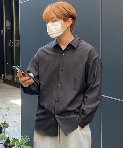 ８(eight)（エイト）の「総柄とろみシャツ（シャツ/ブラウス・メンズ・ベージュ/アイボリー/ブルーグレー/ホワイト系その他/ブラック系その他/グレー系その他/ブラウン系その他/ブルー系その他/キャメル/ホワイト系その他2/ブラック系その他2/ブラック系その他3/ブラック系その他4/ブラック系その他5/グレー系その他2/グレー系その他3/ブラウン系その他2/ブラウン系その他3/ブルー系その他2/イエロー系その他/グリーン系その他/ブラック系その他6/ホワイト系その他3/オレンジ系その他/ブルー系その他3/ブラウン系その他4/ライトグレー/ブラック系3/ホワイト系1/ホワイト系2/ホワイト系その他6/ダークブラウン/ブラック系その他7/ホワイト系その他4/ブラック系2/ホワイト系その他5/ブラック系1/ブラック系4/ネイビー系1/ブラウン系その他5/グレー系その他4/ベージュ系その他/ブラック系5/グリーン系その他2・MEDIUM/LARGE）」の16枚目の写真