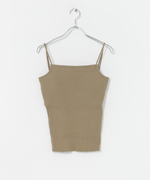 お取り置きです！★URBANRESEARCH★リブニットのキャミソール ITEMS URBANRESEARCH（アイテムズ アーバンリサーチ）の「リブニット