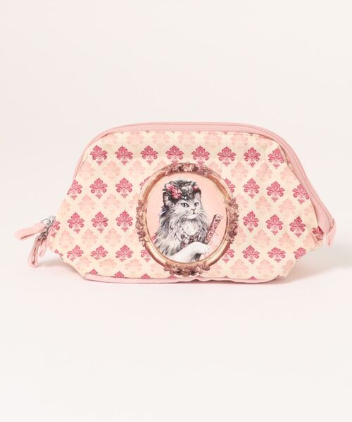 axes femme（アクシーズファム）の「セブリーヌワイヤーポーチＭ（ポーチ・レディース・ピンク/ワイン/ブルー・MEDIUM）」の2枚目の写真