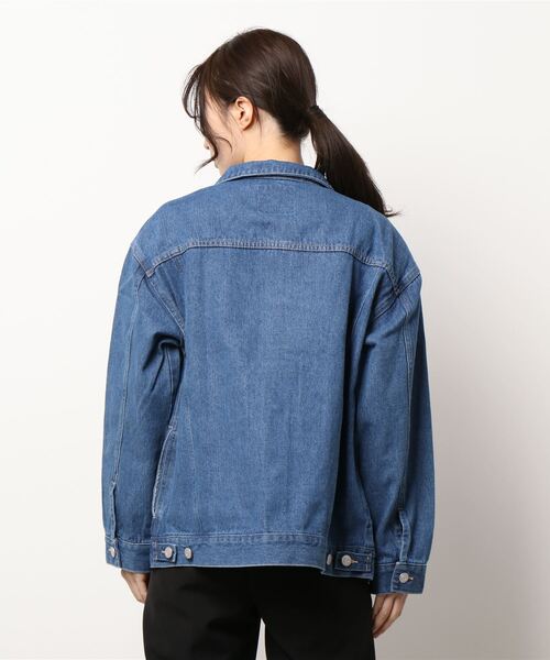 Lugnoncure（ルノンキュール）の「デニムジャケット（デニムジャケット・レディース・ネイビー/オフホワイト/ブルー・ﾌﾘ-）」の8枚目の写真