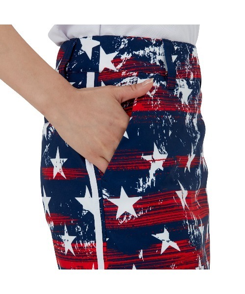 Loudmouth(ラウドマウス)の「LOUDMOUTH/ラウドマウス ゴルフウェア 総柄 昇華プリント UVカット インナーパンツ付き ミニ丈 スカート(スカート・レディース・その他/ライトグリーン系/ネイビー系/マルチ/ブルー系その他/ホワイト系その他・L/S/M)」の20枚目の写真
