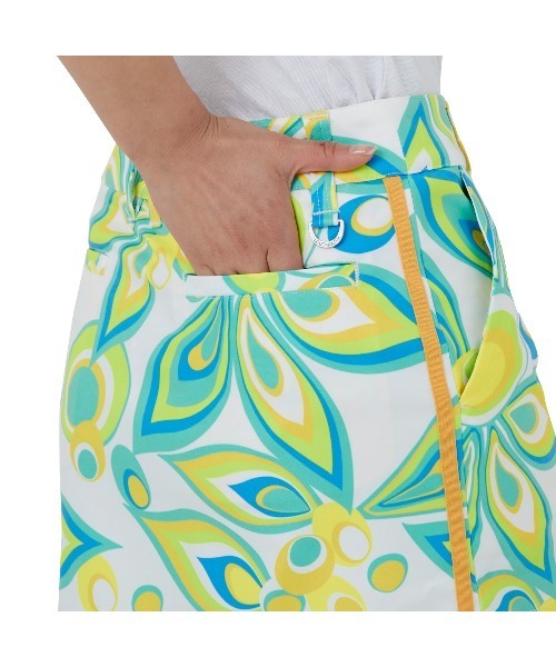 Loudmouth(ラウドマウス)の「LOUDMOUTH/ラウドマウス ゴルフウェア 総柄 昇華プリント UVカット インナーパンツ付き ミニ丈 スカート(スカート・レディース・その他/ライトグリーン系/ネイビー系/マルチ/ブルー系その他/ホワイト系その他・L/S/M)」の13枚目の写真