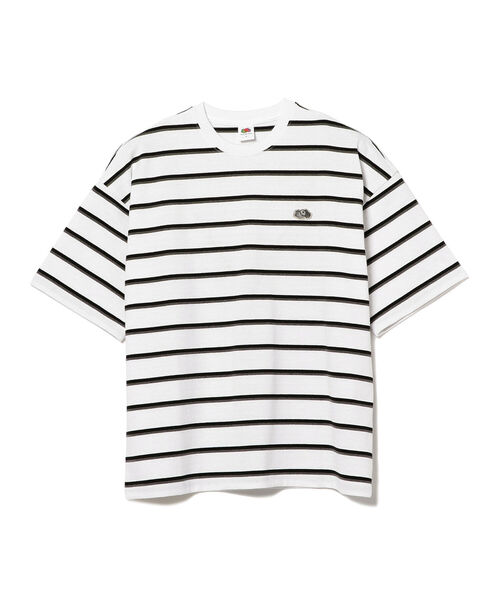 FRUIT OF THE LOOM（フルーツオブザルーム）の「FRUIT OF THE LOOM / Retro Border T-shirt（Tシャツ/カットソー・メンズ・ホワイト/グリーン・SMALL/MEDIUM/LARGE/X-LARGE）」の14枚目の写真