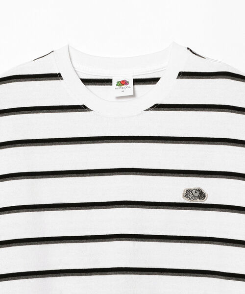 FRUIT OF THE LOOM（フルーツオブザルーム）の「FRUIT OF THE LOOM / Retro Border T-shirt（Tシャツ/カットソー・メンズ・ホワイト/グリーン・SMALL/MEDIUM/LARGE/X-LARGE）」の13枚目の写真