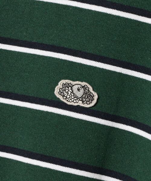 FRUIT OF THE LOOM（フルーツオブザルーム）の「FRUIT OF THE LOOM / Retro Border T-shirt（Tシャツ/カットソー・メンズ・ホワイト/グリーン・SMALL/MEDIUM/LARGE/X-LARGE）」の9枚目の写真