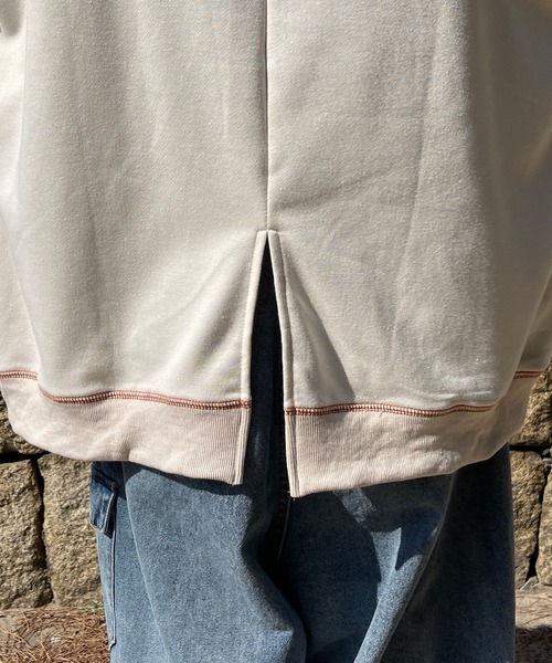 PairPair（ペアペア）の「配色ステッチフーディー(ユニセックス)（パーカー・レディース・ライトブルー/アイボリー/スミクロ・フリー）」の10枚目の写真