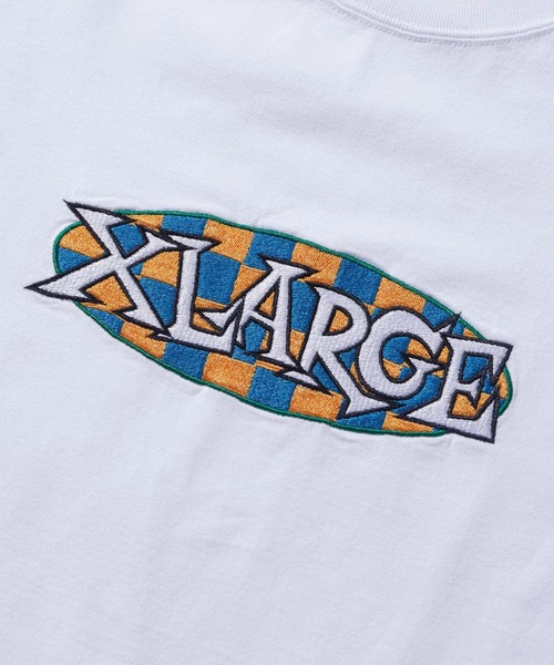 XLARGE（エクストララージ）の「CHECKER OVAL LOGO S/S TEE（Tシャツ/カットソー・メンズ・ホワイト/イエロー/ブラック・L/S/XL/M）」の9枚目の写真