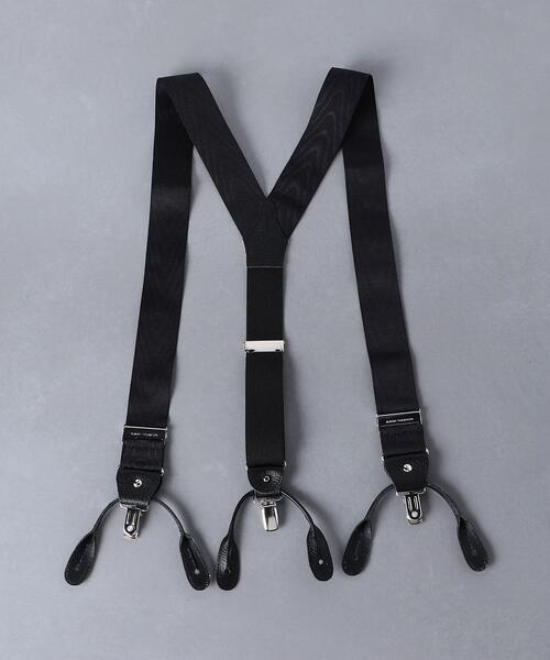 albert thurston（アルバートサーストン）の「＜ALBERT THURSTON（アルバートサーストン）＞ MOIRE サスペンダー（サスペンダー・メンズ・ブラック・FREE）」の2枚目の写真