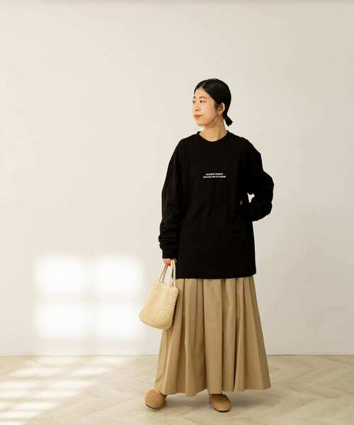 FORK&SPOON（フォークアンドスプーン）の「『ユニセックス』FORK&SPOON　ロゴプリントロングスリーブTシャツ（Tシャツ/カットソー・メンズ・オフホワイト/ブラック・4/5）」の20枚目の写真