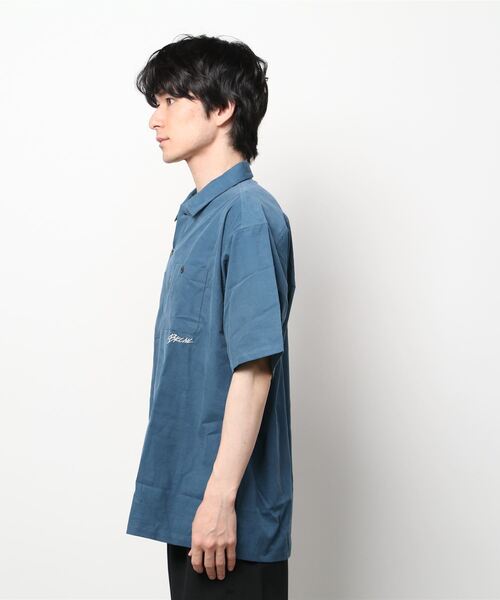 Back Channel（バックチャンネル）の「CORDUROY HALF SLEEVE SHIRT（シャツ/ブラウス・メンズ・ベージュ/ブルー/オリーブドラブ・MEDIUM/LARGE/X-LARGE/XX-LARGE）」の6枚目の写真