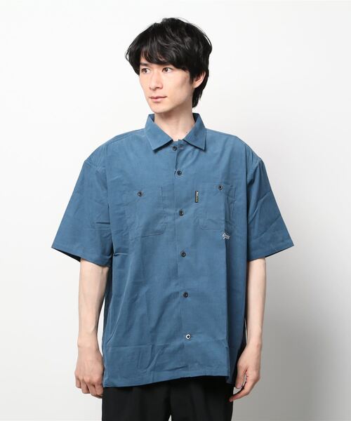 Back Channel（バックチャンネル）の「CORDUROY HALF SLEEVE SHIRT（シャツ/ブラウス・メンズ・ベージュ/ブルー/オリーブドラブ・MEDIUM/LARGE/X-LARGE/XX-LARGE）」の13枚目の写真