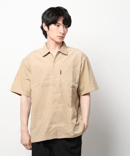 Back Channel（バックチャンネル）の「CORDUROY HALF SLEEVE SHIRT（シャツ/ブラウス・メンズ・ベージュ/ブルー/オリーブドラブ・MEDIUM/LARGE/X-LARGE/XX-LARGE）」の14枚目の写真