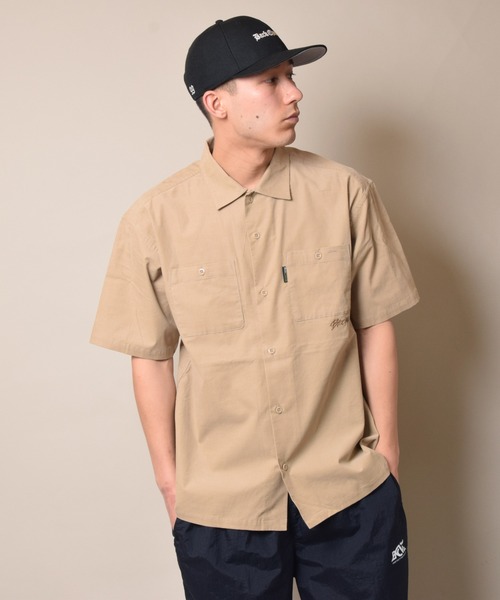 Back Channel（バックチャンネル）の「CORDUROY HALF SLEEVE SHIRT（シャツ/ブラウス・メンズ・ベージュ/ブルー/オリーブドラブ・MEDIUM/LARGE/X-LARGE/XX-LARGE）」の9枚目の写真