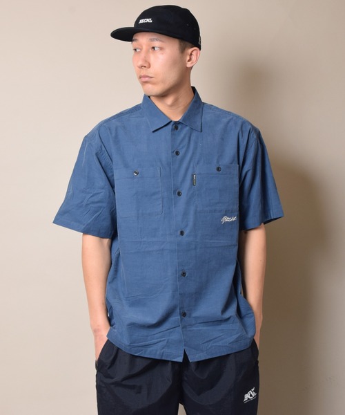 Back Channel（バックチャンネル）の「CORDUROY HALF SLEEVE SHIRT（シャツ/ブラウス・メンズ・ベージュ/ブルー/オリーブドラブ・MEDIUM/LARGE/X-LARGE/XX-LARGE）」の10枚目の写真