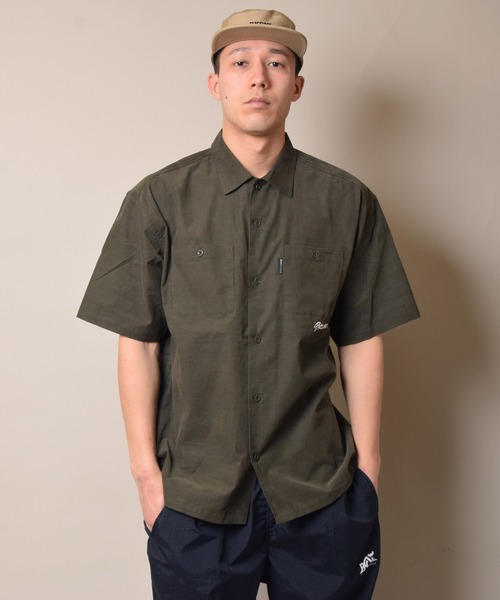 Back Channel（バックチャンネル）の「CORDUROY HALF SLEEVE SHIRT（シャツ/ブラウス・メンズ・ベージュ/ブルー/オリーブドラブ・MEDIUM/LARGE/X-LARGE/XX-LARGE）」の17枚目の写真