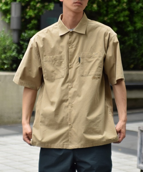 Back Channel（バックチャンネル）の「CORDUROY HALF SLEEVE SHIRT（シャツ/ブラウス・メンズ・ベージュ/ブルー/オリーブドラブ・MEDIUM/LARGE/X-LARGE/XX-LARGE）」の5枚目の写真