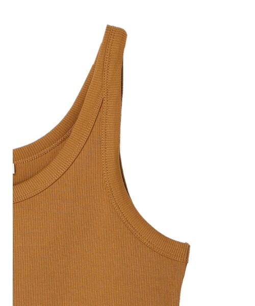 earth music&ecology（アースミュージックアンドエコロジー）の「リブタンクトップ（タンクトップ・レディース・ブラック/ライトベージュ/キャメル/オフホワイト・M/S）」の19枚目の写真