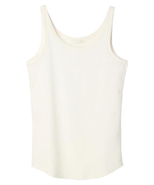 earth music&ecology（アースミュージックアンドエコロジー）の「リブタンクトップ（タンクトップ・レディース・ブラック/ライトベージュ/キャメル/オフホワイト・M/S）」の22枚目の写真