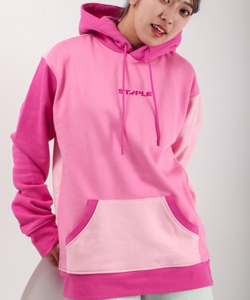 staple（ステイプル）の「STAPLE フーディー（パーカー・メンズ・ネイビー/グレー/ピンク/ブルーグリーン・L/XL/M）」の4枚目の写真