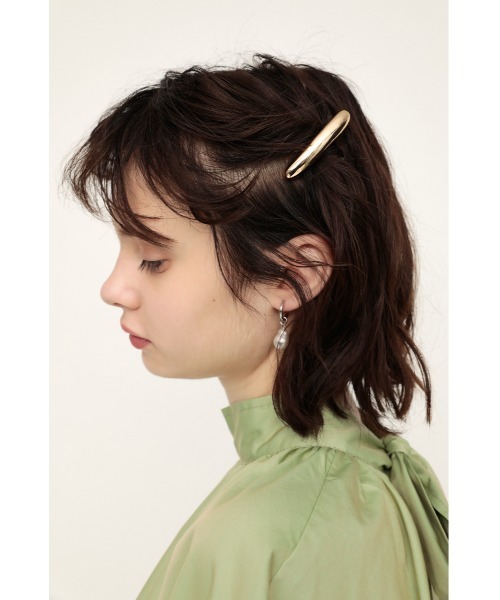 SLY（スライ）の「THICK METAL BARRETTE SET メタル バレッタ セット（バレッタ/ヘアクリップ・レディース・シルバー/ゴールド・FREE）」の21枚目の写真