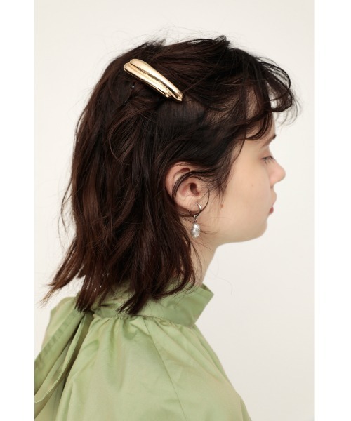 SLY（スライ）の「THICK METAL BARRETTE SET メタル バレッタ セット（バレッタ/ヘアクリップ・レディース・シルバー/ゴールド・FREE）」の22枚目の写真