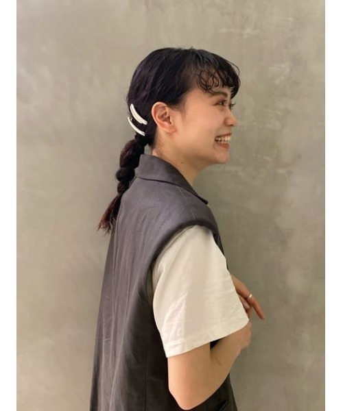 SLY（スライ）の「THICK METAL BARRETTE SET メタル バレッタ セット（バレッタ/ヘアクリップ・レディース・シルバー/ゴールド・FREE）」の8枚目の写真
