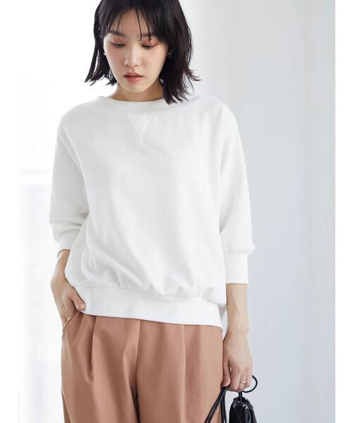 RAY CASSIN FAVORI（レイカズンフェバリ）の「・RAY CASSIN ウラケ7分袖プルオーバー（Tシャツ/カットソー・レディース・ミント/イエロー/ブラック/オフホワイト・FREE）」の19枚目の写真