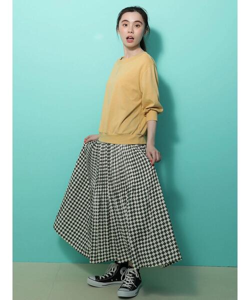 RAY CASSIN FAVORI（レイカズンフェバリ）の「・RAY CASSIN ウラケ7分袖プルオーバー（Tシャツ/カットソー・レディース・ミント/イエロー/ブラック/オフホワイト・FREE）」の5枚目の写真